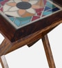 Los Angeles Sheesham Wood 2 Seater Cafe Table in Provincial Teak Finish
