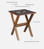 Los Angeles Sheesham Wood 2 Seater Cafe Table in Provincial Teak Finish
