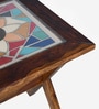 Los Angeles Sheesham Wood 2 Seater Cafe Table in Provincial Teak Finish