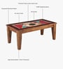 Los Angeles Sheesham Wood Coffee Table In Provincial Teak Finish