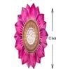 Lotus 12 Inch Metal Urli (Pink & Gold)
