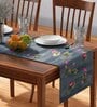 Lotus (71x13) Blue & Pink Cotton Table Runner