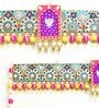 Lotus Charm Mirror Work Toran