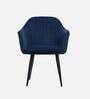 Lotus Fabric Arm Chair In Blue Colour