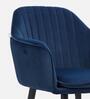 Lotus Fabric Arm Chair In Blue Colour