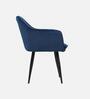 Lotus Fabric Arm Chair In Blue Colour