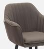 Lotus Fabric Arm Chair In Grey Colour