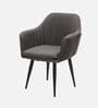 Lotus Fabric Arm Chair In Grey Colour