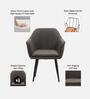 Lotus Fabric Arm Chair In Grey Colour