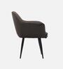 Lotus Fabric Arm Chair In Grey Colour