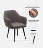 Lotus Fabric Arm Chair In Grey Colour