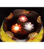 (Pack of 2) Lotus Floating Battery Operated LED Diya