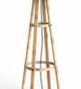 Prato Yellow Bamboo Shade Tripod Floor Lamp With Bamboo Base