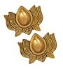 Lotus Gold Brass (Set of 2) Diyas