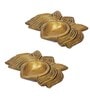 Lotus Gold Brass (Set of 2) Diyas