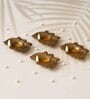 Lotus Gold Brass (Set of 4) Diyas