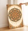 Lotus Mandala Stretched Canvas Painting