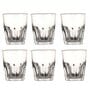 Lotus Shaped Transparent 300 ML Glass (Set of 6) Everyday Glasses