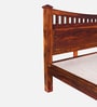 Lotus Sheesham Wood King Size Bed In Honey Oak Finish