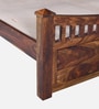 Lotus Sheesham Wood King Size Bed In Provincial Teak Finish