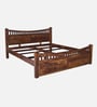 Lotus Sheesham Wood King Size Bed In Provincial Teak Finish