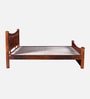 Lotus Sheesham Wood Queen Size Bed In Honey Oak Finish