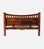 Lotus Sheesham Wood Queen Size Bed In Honey Oak Finish