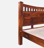 Lotus Sheesham Wood Queen Size Bed In Honey Oak Finish