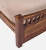 Lotus Sheesham Wood Queen Size Bed In Provincial Teak Finish