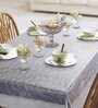 Lotus  White Solids (54 x 78) PVC- 4 Seater Table Cloth
