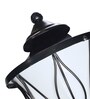 Lotus Unbreakable Black & White Metal & PVC Gate Light