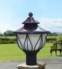 Lotus Unbreakable Black & White Metal & PVC Gate Light