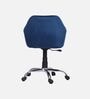 Lotus Velvet Guest Chair In Blue Colour