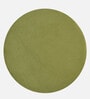 Lotus Velvet Seating Stool in Green Colour Lotus Velvet Seating Stool in Green Colour