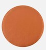 Lotus Velvet Seating Stool in Orange Colour