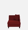 Louis Fabric LHS Chaise Lounger in Blood Maroon Colour
