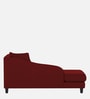 Louis Fabric RHS Chaise Lounger in Blood Maroon Colour