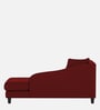 Louis Fabric LHS Chaise Lounger in Blood Maroon Colour