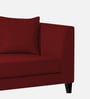 Louis Fabric LHS Chaise Lounger in Blood Maroon Colour