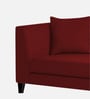 Louis Fabric RHS Chaise Lounger in Blood Maroon Colour