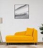 Louis Fabric LHS Chaise Lounger in Bold Yellow Colour