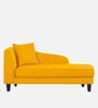 Louis Fabric RHS Chaise Lounger in Bold Yellow Colour