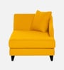 Louis Fabric LHS Chaise Lounger in Bold Yellow Colour