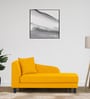 Louis Fabric RHS Chaise Lounger in Bold Yellow Colour