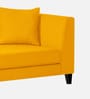 Louis Fabric LHS Chaise Lounger in Bold Yellow Colour