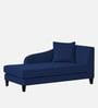 Louis Fabric LHS Chaise Lounger in Royal Blue Colour