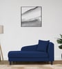 Louis Fabric LHS Chaise Lounger in Royal Blue Colour