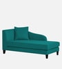 Louis Fabric RHS Chaise Lounger in Sea Green Colour