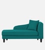 Louis Fabric LHS Chaise Lounger in Sea Green Colour