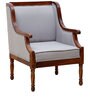 Louis 1 Seater Sofa in Provincial Teak Finish